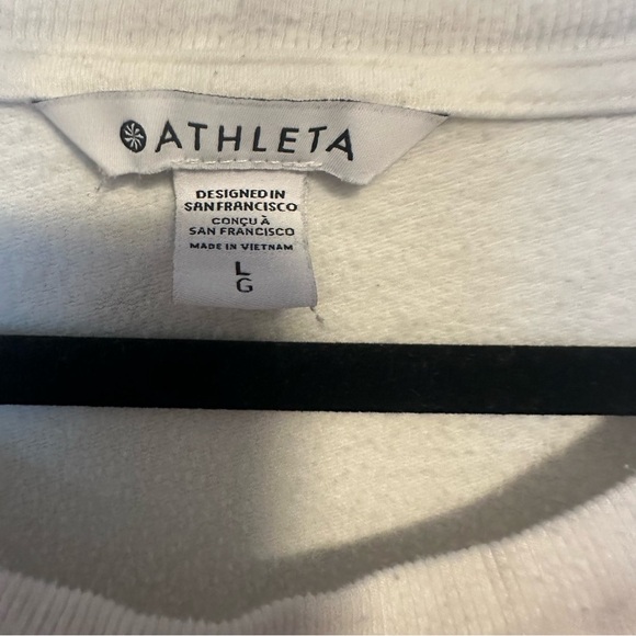 Athleta Boaster Luxe Printed Sweatshirt in Chakra Floral Bluff Grey - Picture 6 of 7